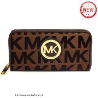 michael kors jet set continental logo groot bruin portefeuilles Beste Sales 6zf7a263